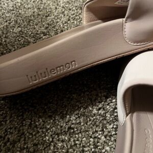 lululemon athletica Women's pale pink slides